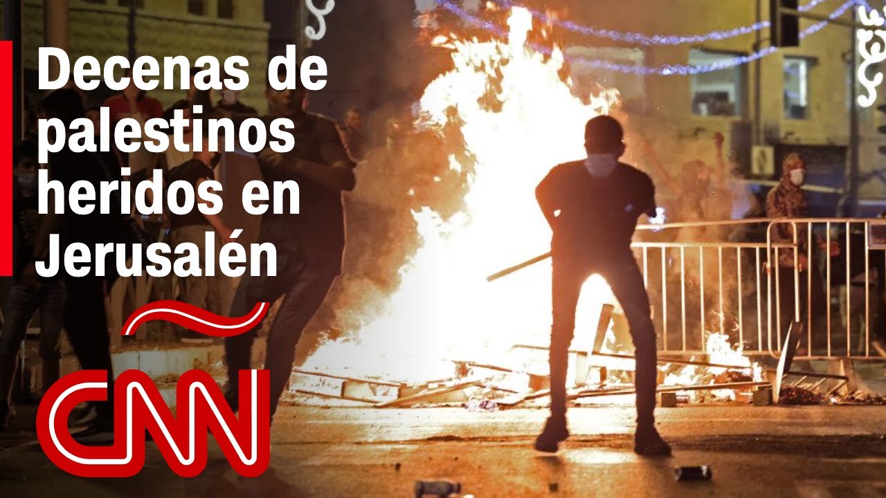 Decenas de palestinos heridos tras violentos enfrentamientos en Jerusalén