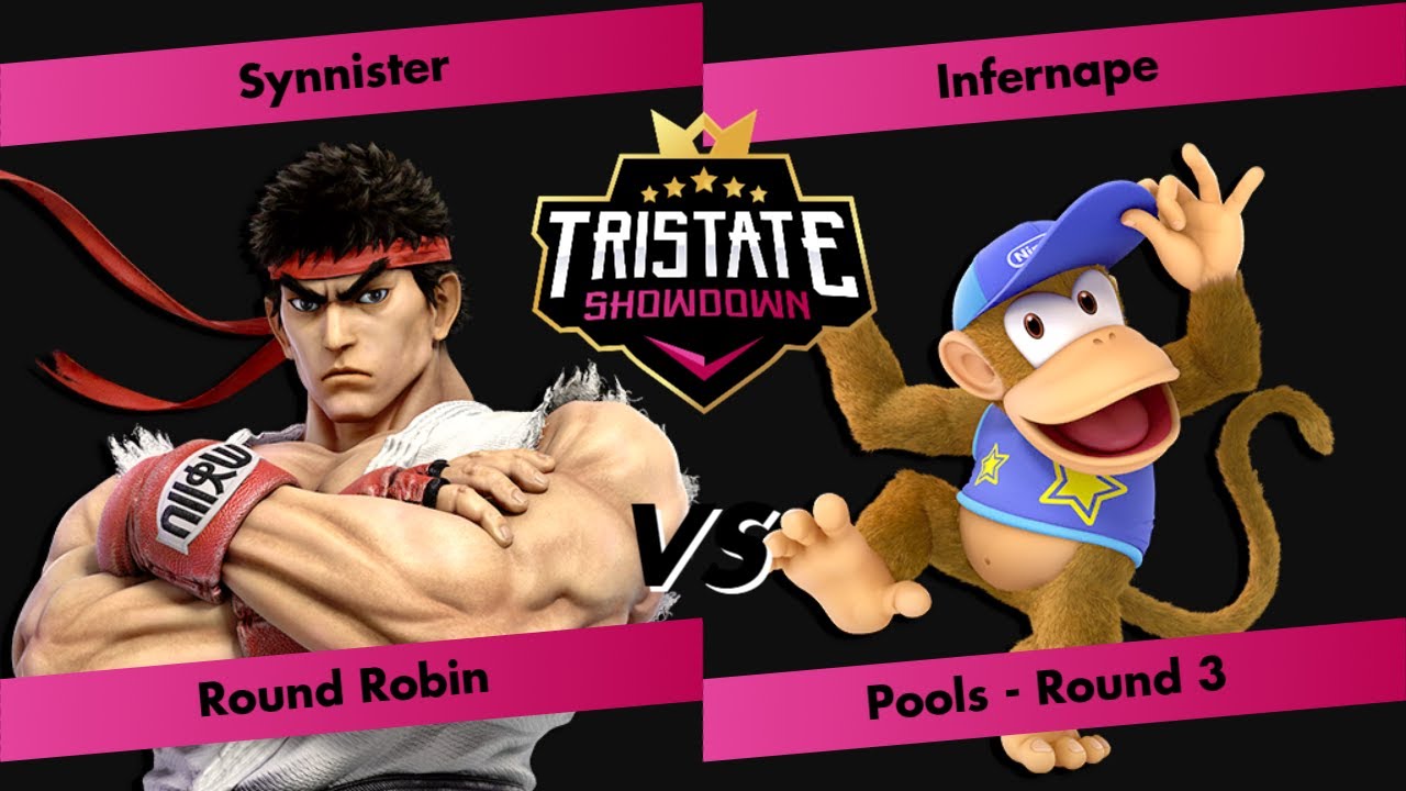 Tristate Showdown 2 - Synnister (Ryu) vs Infernape (Diddy Kong) - Round Robin Pools - Round 3