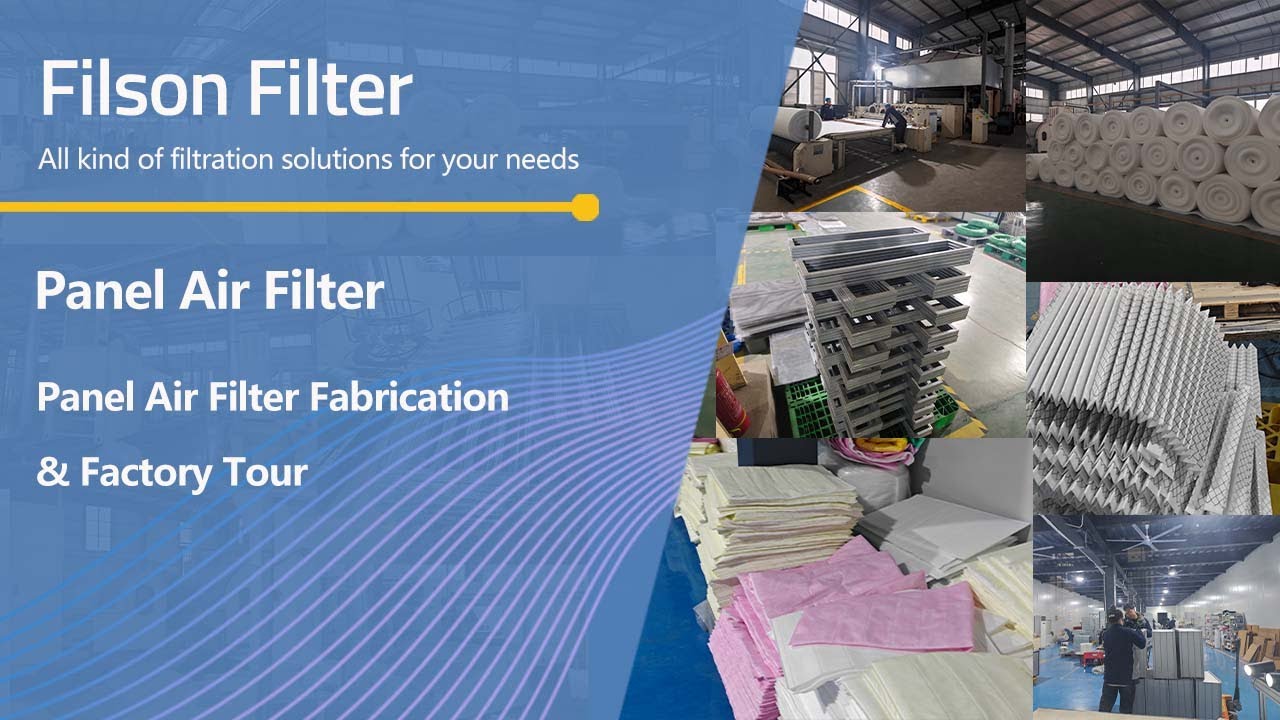 Panel Air Filter Fabrication & Factory Tour|Pleated Pre Filters, Pocket Filters, HEPA Air Filters