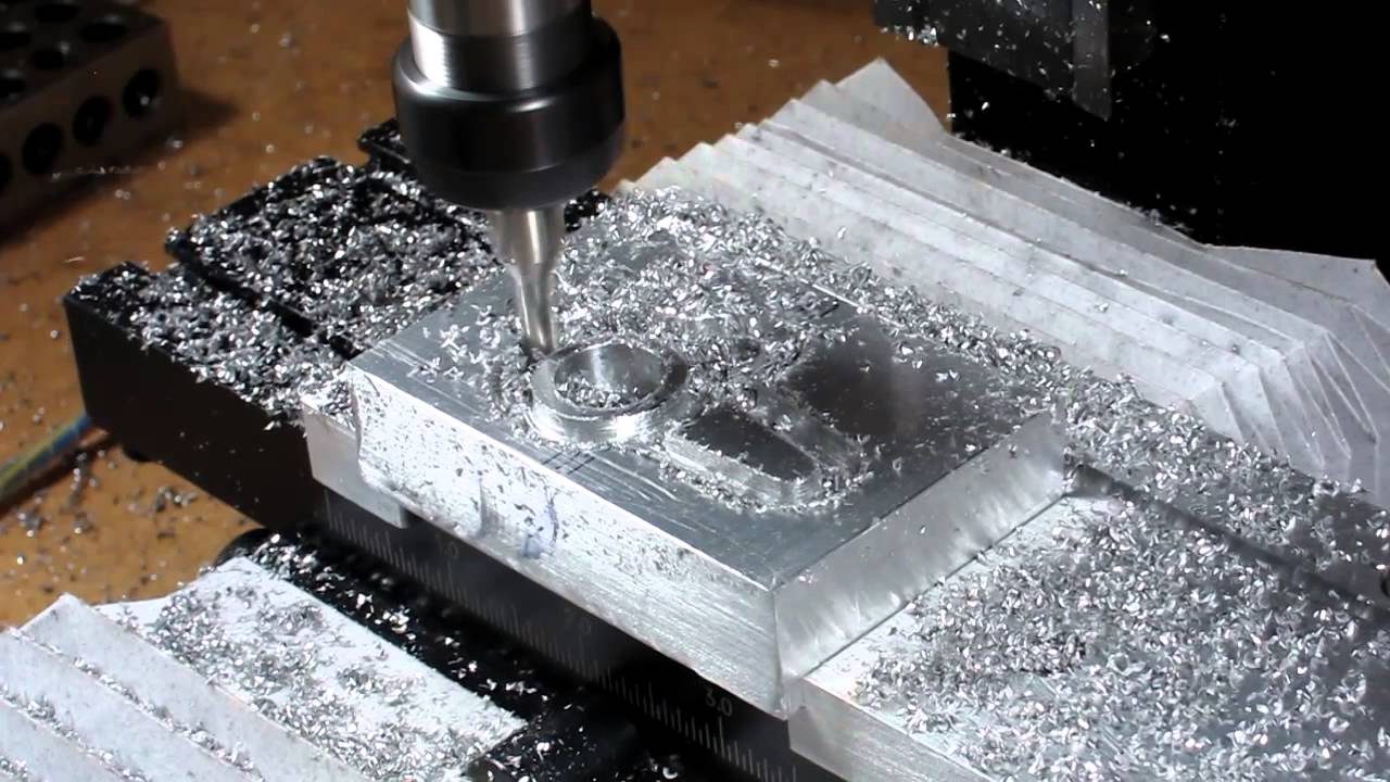Sherline CNC Mill Milling a Replacement Part