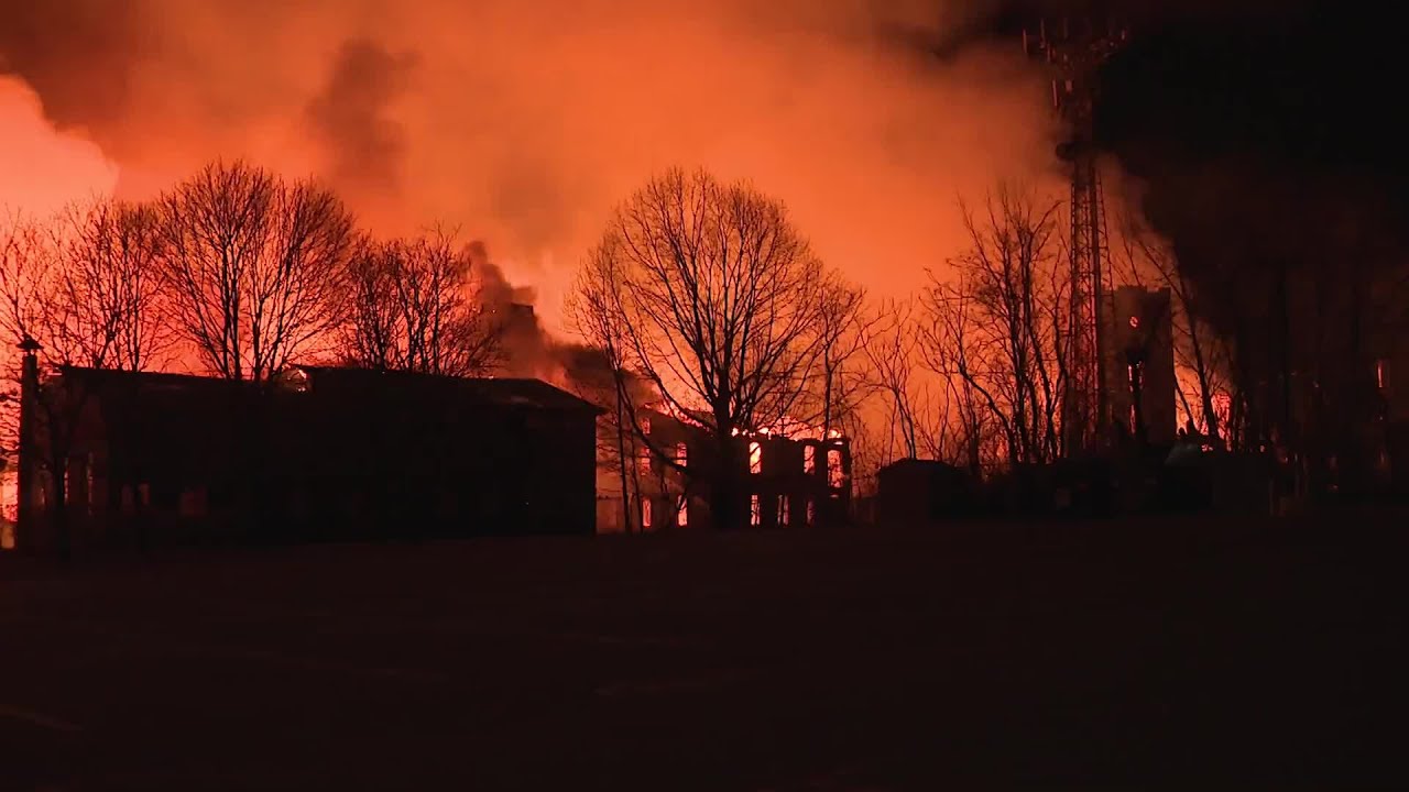 Video Now:Massive mill fire on Pawtucket/Central Falls line