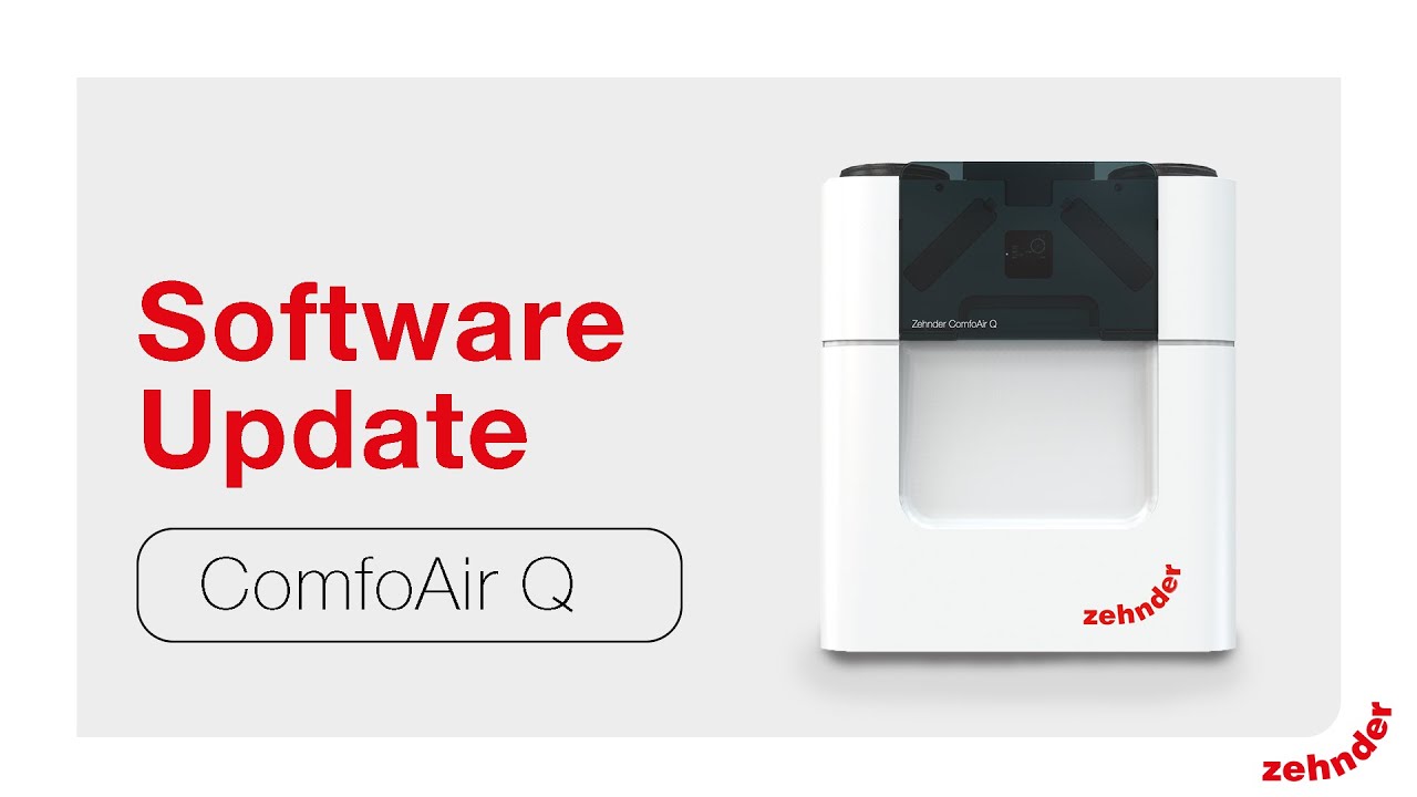 ComfoAir Q | Software Update middels LAN kit C | Zehnder Group Nederland