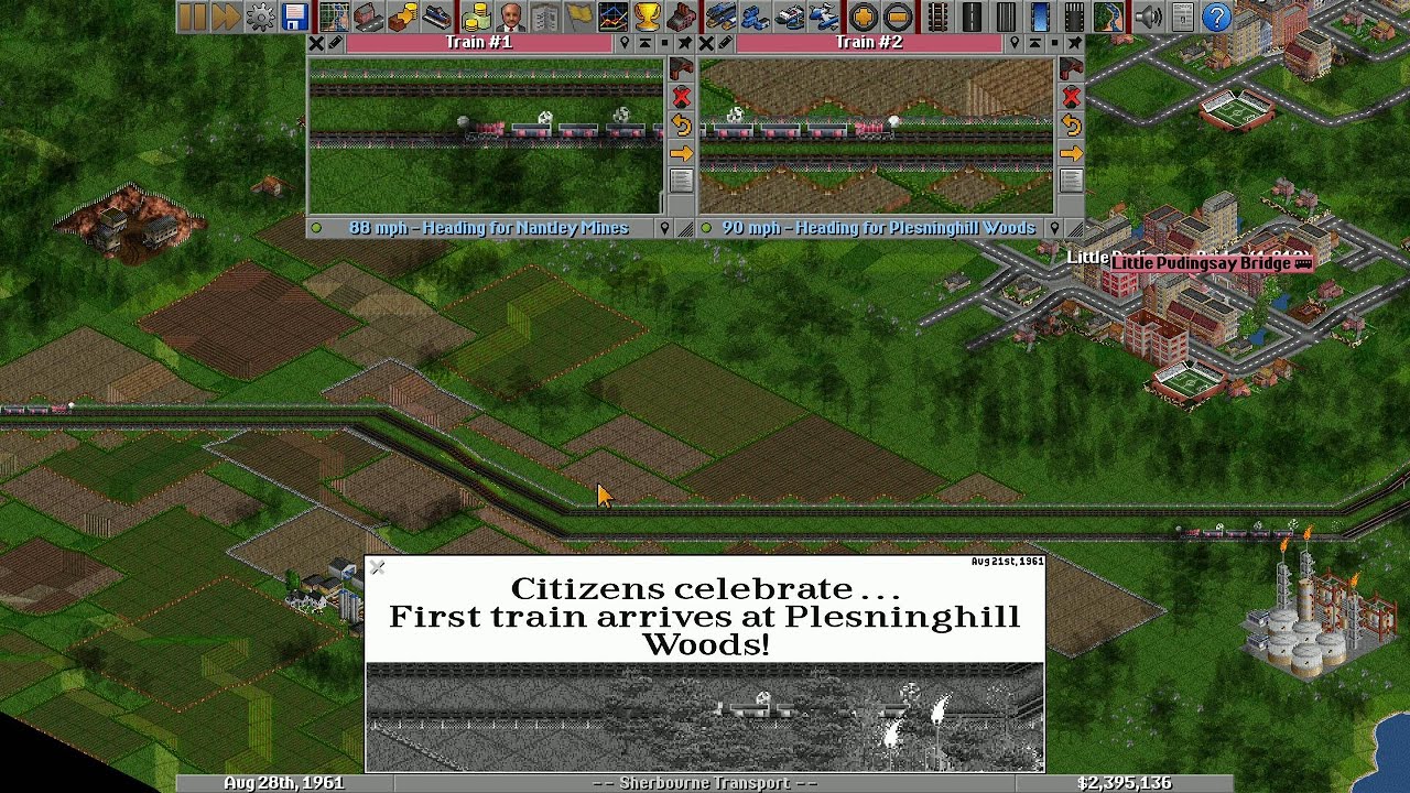OpenTTD | First time playing co-op | Map 1 | Vid 2