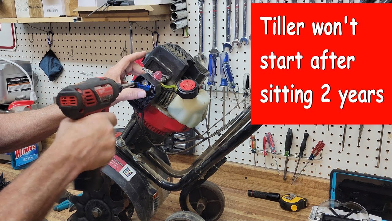 Tiller won't start after sitting for 2 years