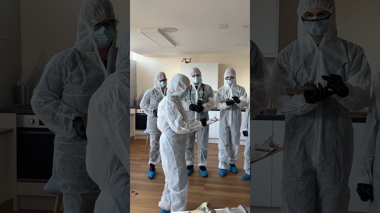 Investigating a crime scene investigation our Murder House #crime #criminology #university