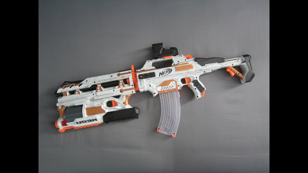 Nerf Rapidstrike Cycloneshock Masterkey [Rapidstrike SMG with Longshot Front Gun]
