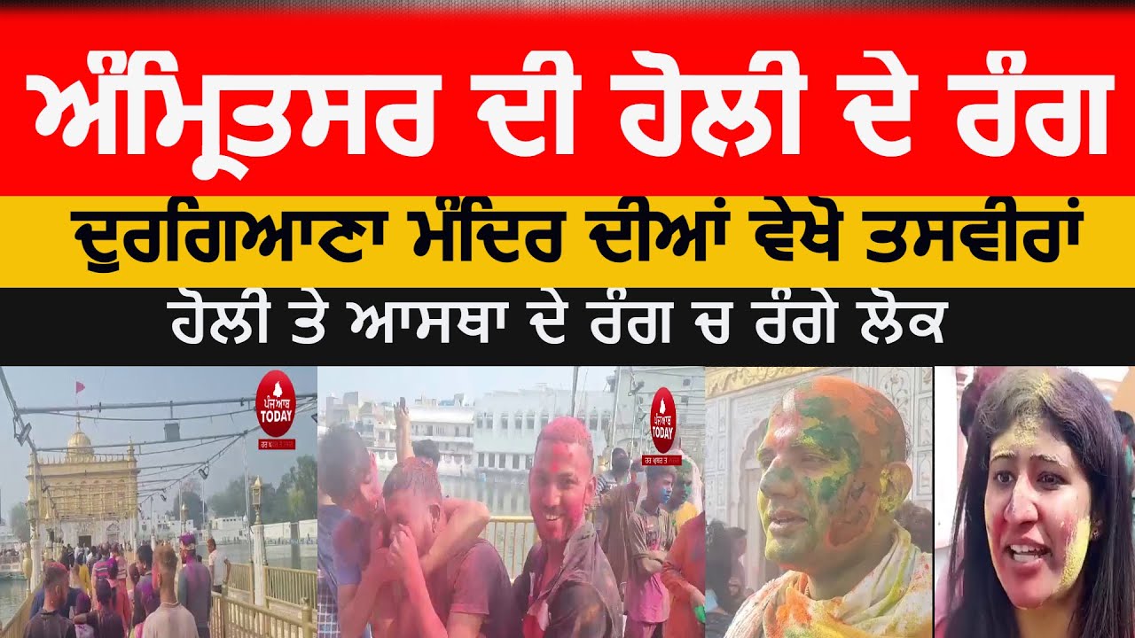 Holi celebration in amritsar |amritsar dugiana mandir holi celebration  | amritsar holi festival