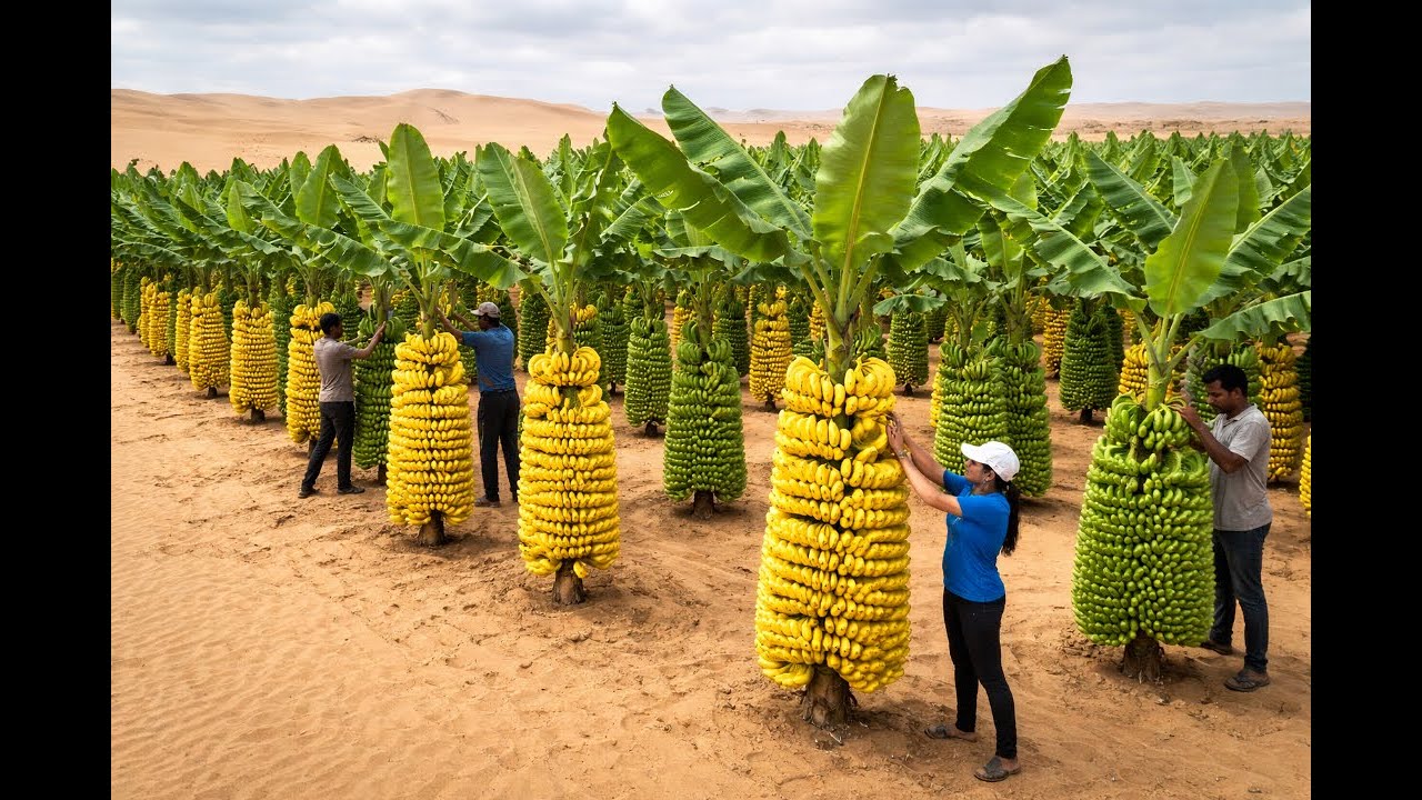 They Turned a Barren Desert Into a Banana Plantation — The Final Harvest Defied All Expectations!