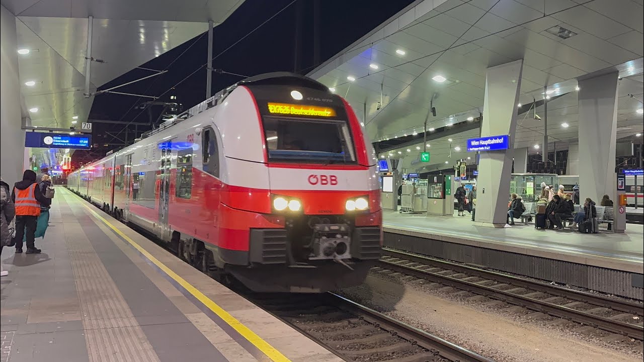 Einfahrt &Ouml;BB REX6 Bratislava-Petržalka - Deutschkreutz/Eisenstadt in Wien Hbf (28.12.2024, 4K HDR)