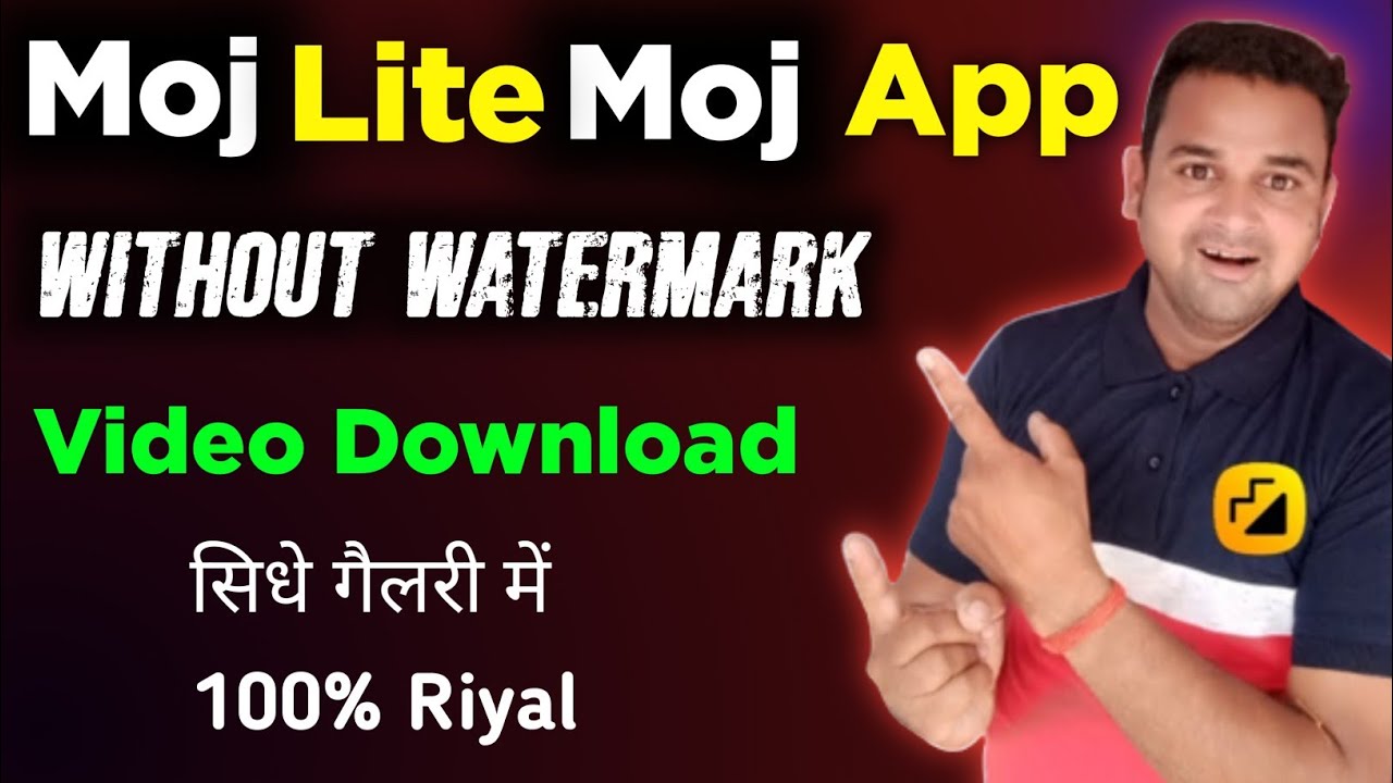 Moj Video Download Without Watermark | How to Download Moj lite video | Moj video Download
