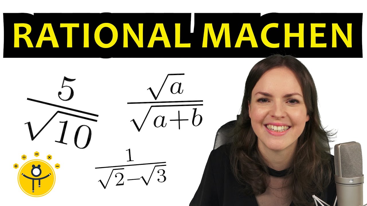 WURZELN Nenner rational machen &ndash; binomische Formel, vereinfachen, mit Variablen