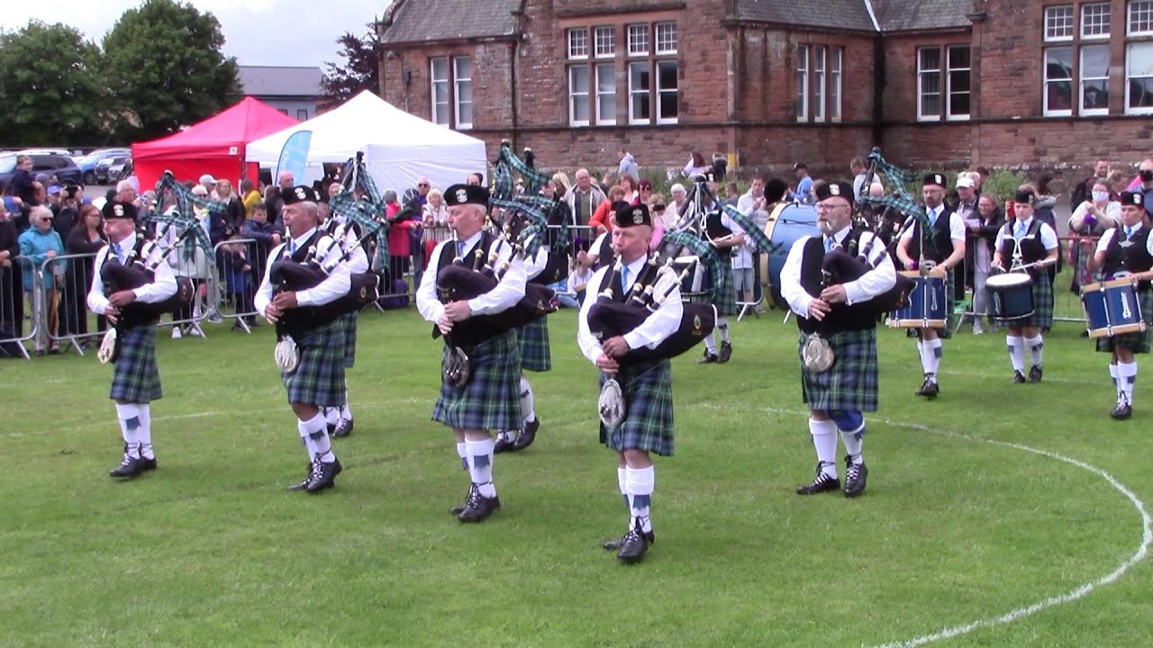 HOUGHTON LE SPRING PIPE BAND, ANNAN RIDING OF THE MARCHES PIPE BAND COMPETITION 2022 GRADE 4 MARCH