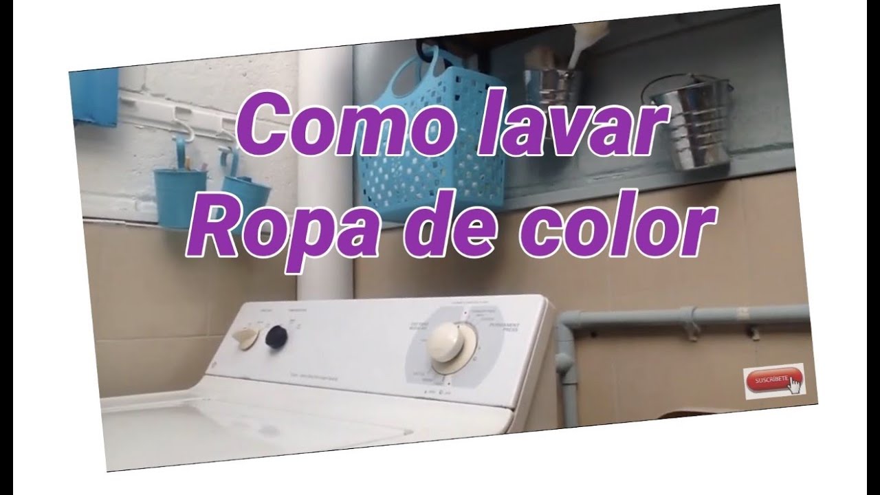 COMO LAVAR ROPA DE COLOR video 3 EN TU LAVADORA/ORGANIZANDO TU DULCE HOGAR/CÓMO LAVO? VÍDEO3 #hogar