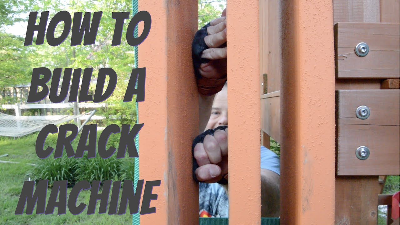 Training to climb the Nose on El Cap in Yosemite. Building a crack machine