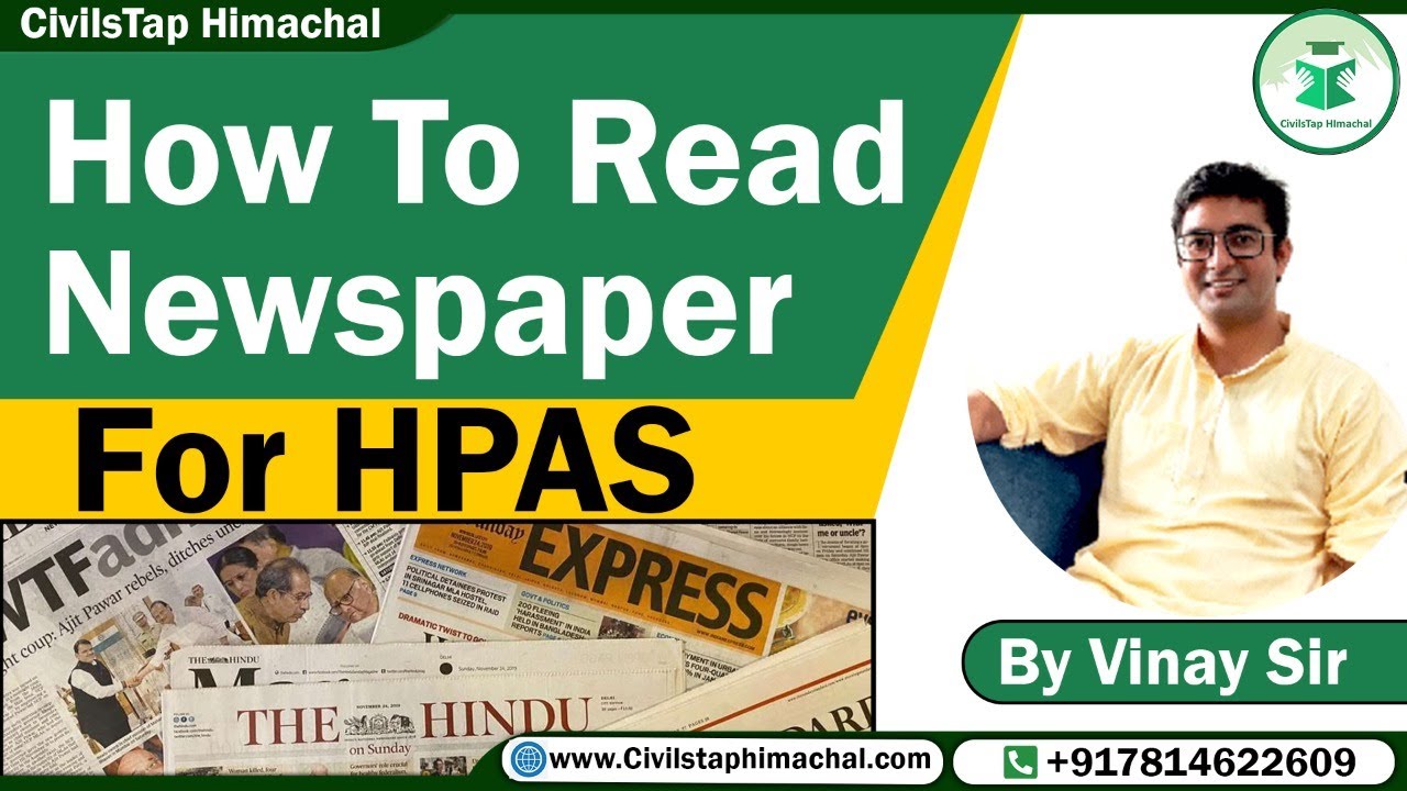 How to cover Current Affairs for HPAS 2023 || how to read news paper || Himachal Pradesh