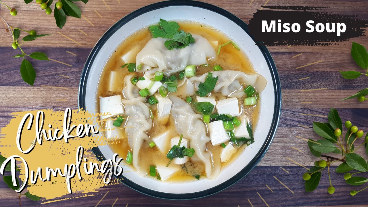 Miso SOUP with Dumplings | Extremely delicious and simple recipe | Cooking for beginners!