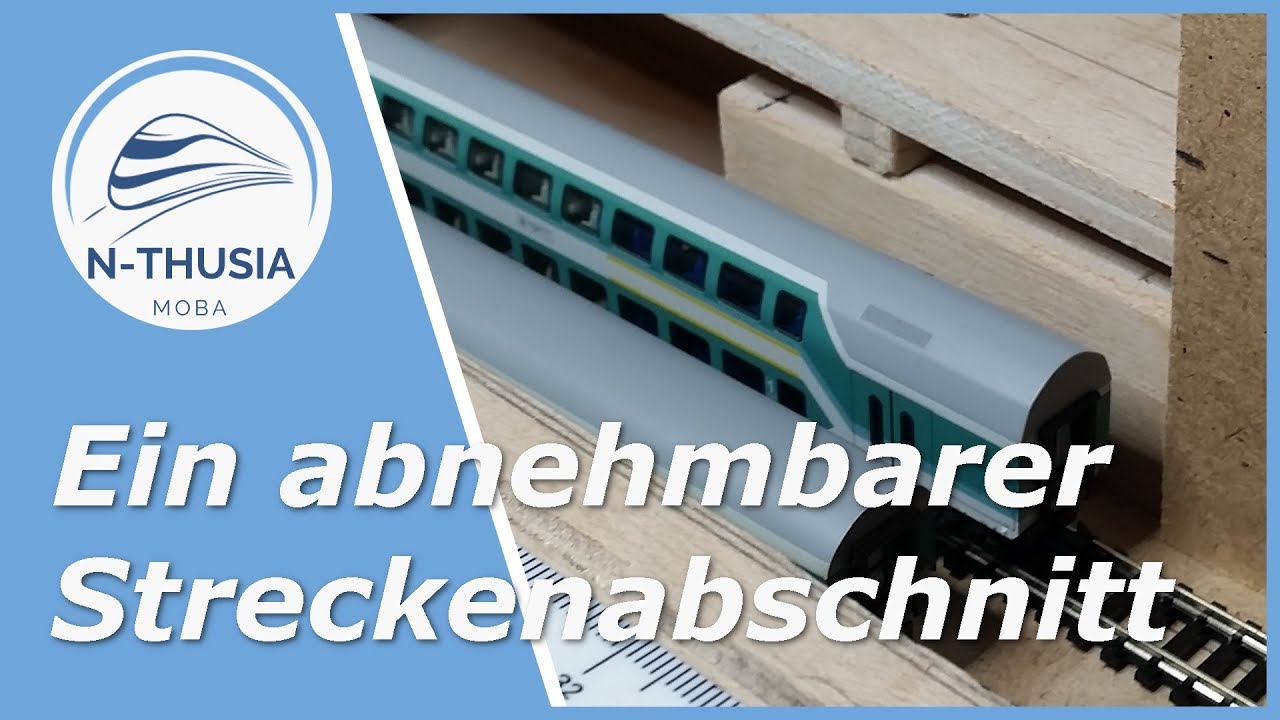 Modul Rohbau – ein abnehmbarer Streckenabschnitt | Schreibtisch Modellbahn Spur N