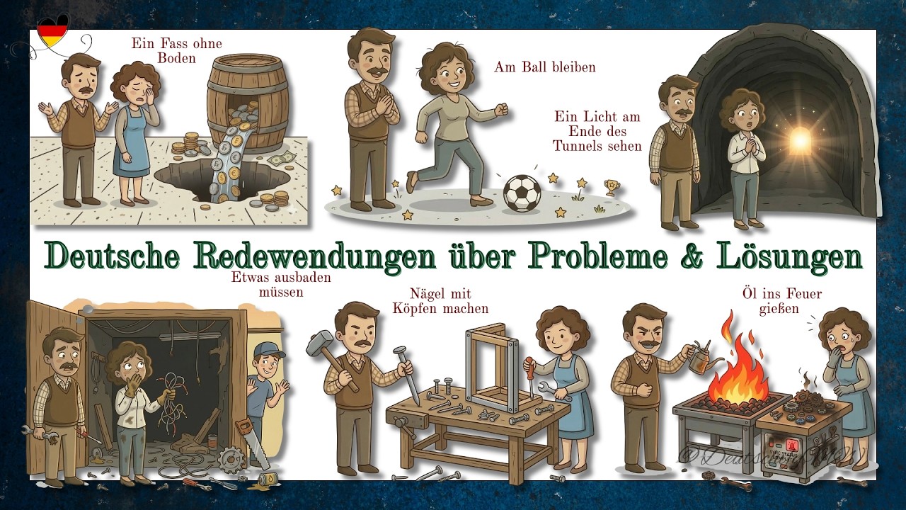Deutsche Redewendungen über Probleme & Lösungen | German Idioms for Problems & Solutions