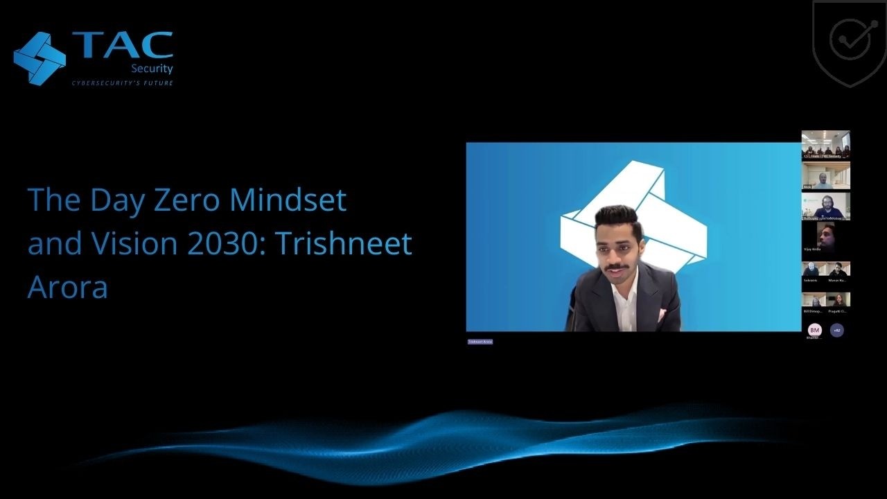 The Day Zero Mindset and Vision 2030 : Trishneet Arora