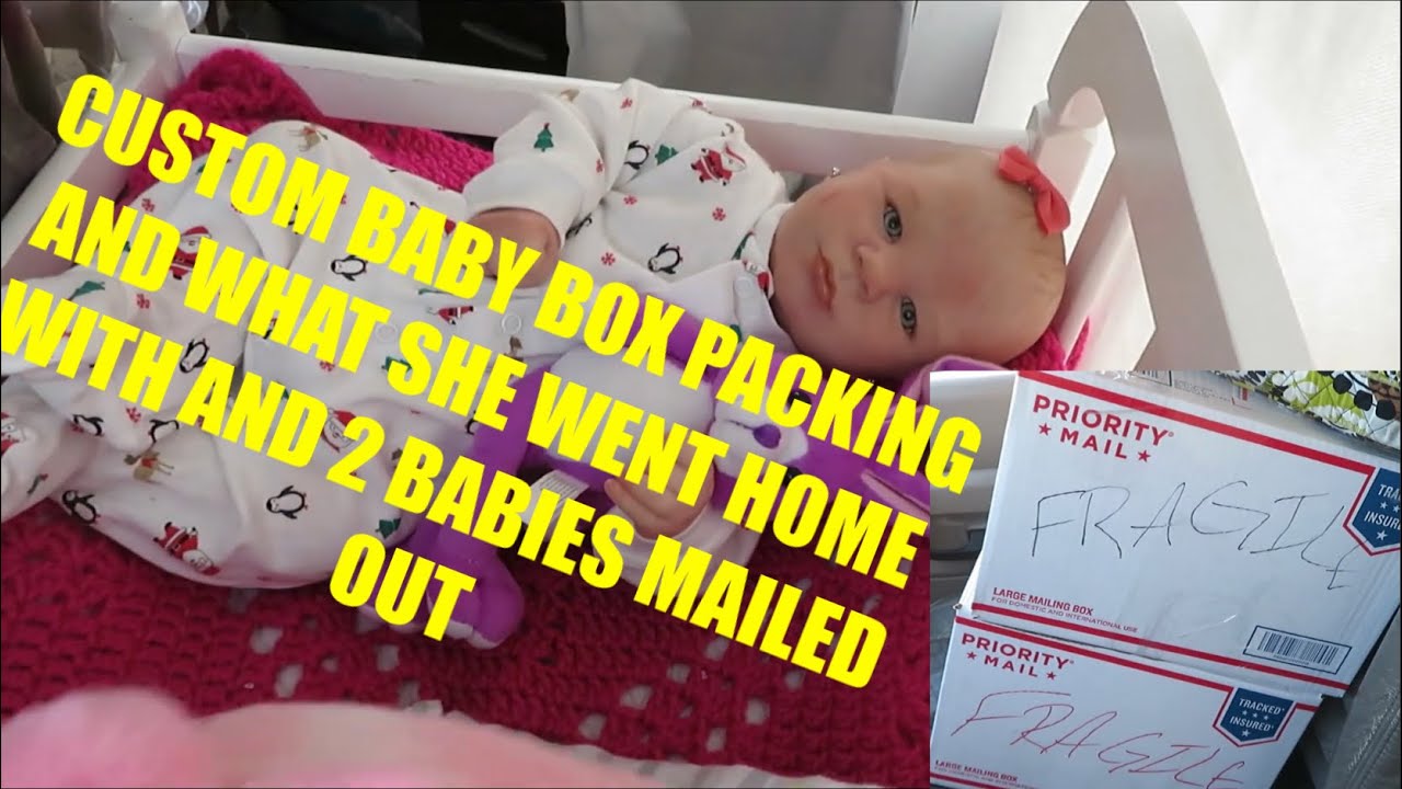 REALBORN LAVENDER AWAKES BOX PACKING AND WHAT SHE WENT HOME WITH❤️😊MAILING 2 REBORNS OUT.❤️