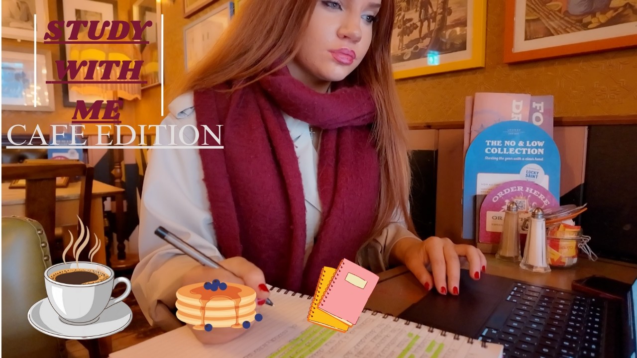 Cafe Study Session | Relaxing Coffee Shop Ambience ☕️🥞📚✨