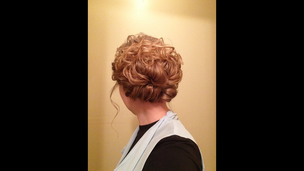 Pentecostal easy curly updo