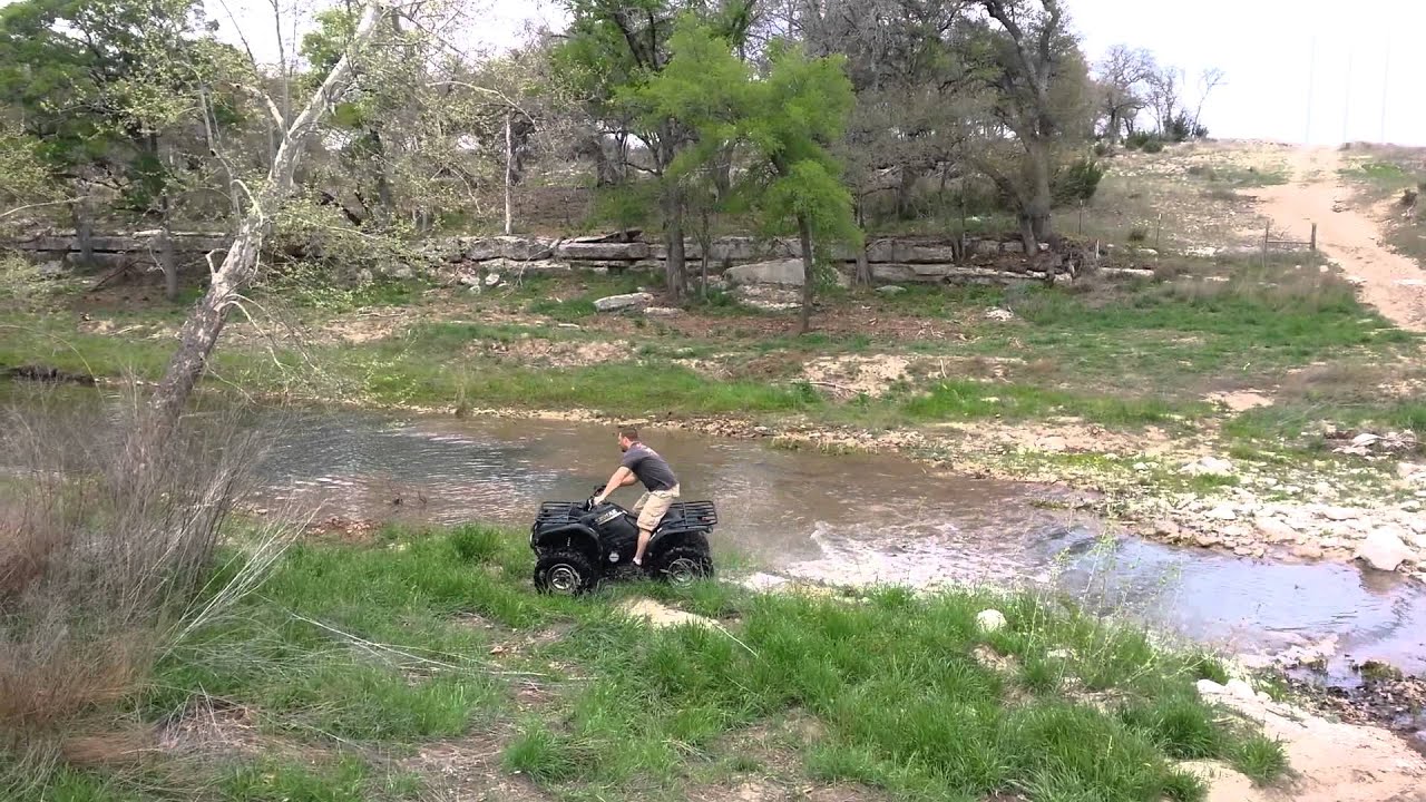 Mike on his 2001 Yamaha Kodiak 400