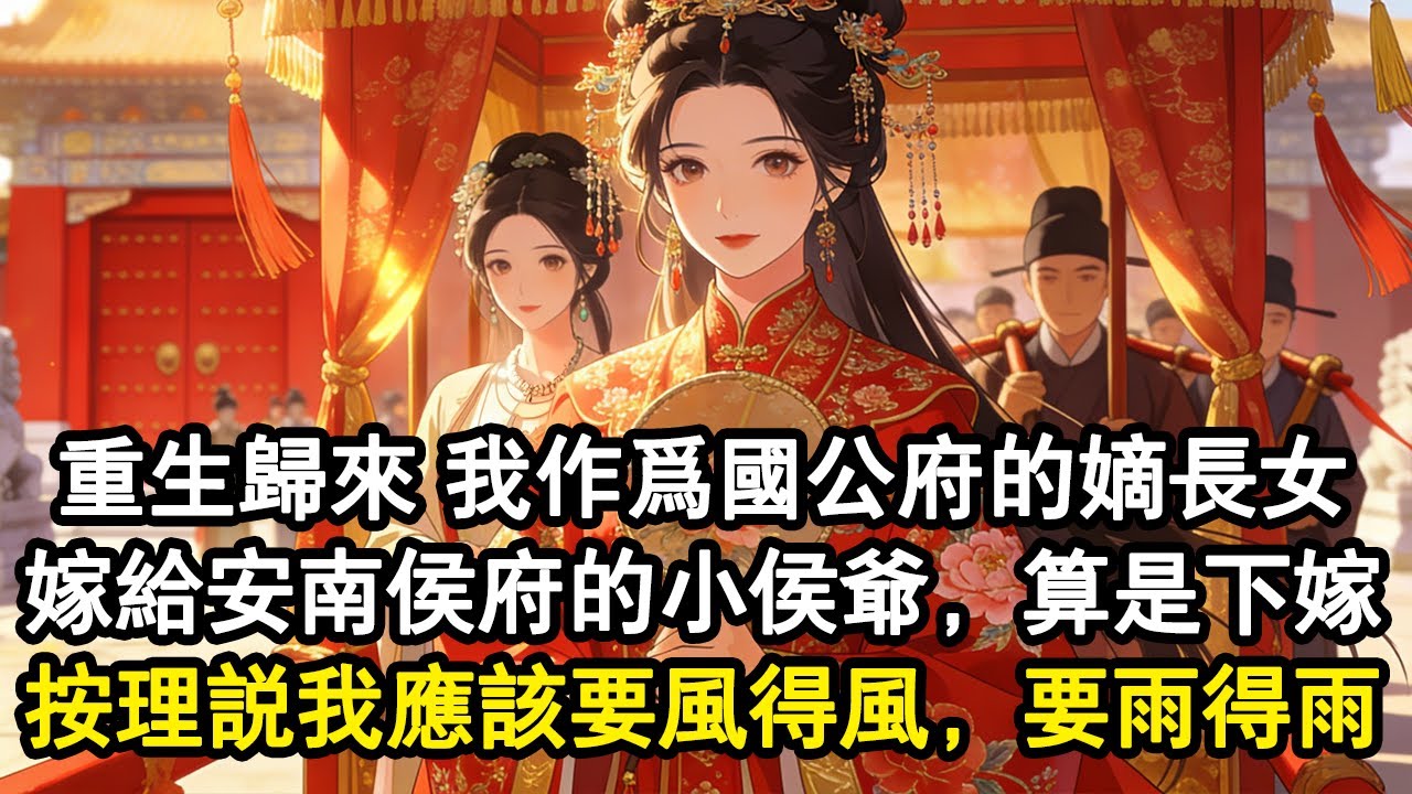 【古言故事】重生歸來，我一直在琢磨，我作為國公府的嫡長女，嫁給安南侯府的小侯爺，算是下嫁，按理說我應該要風得風，要雨得雨。#小說 #重生 #古言