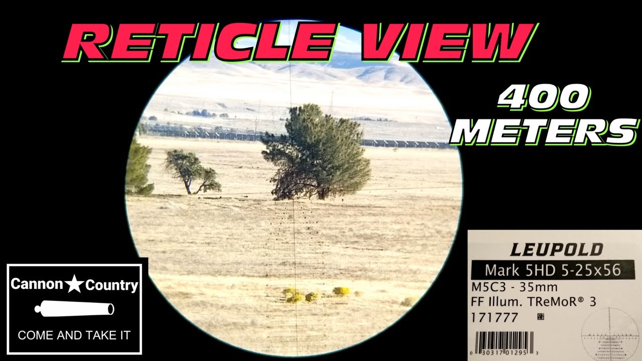 LEUPOLD MARK 5HD 5-25x56 171777 TREMOR 3 RETICLE VIEW #Leupold