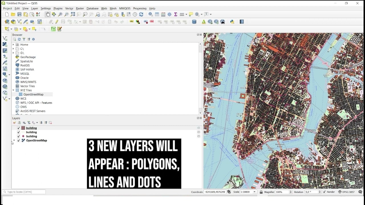 QGIS FROM OSM TO DXF