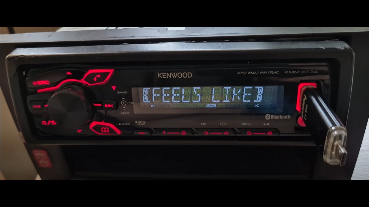 KENWOOD KMM-BT34 radio samochodowe z szrotu. PREZANTACJA / TEST