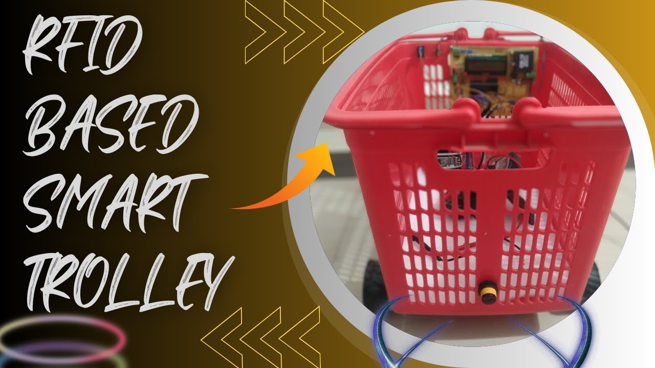 RFID based Smart Shopping Trolley Which Follow your Steps | Smart Trolley Project | Shopping