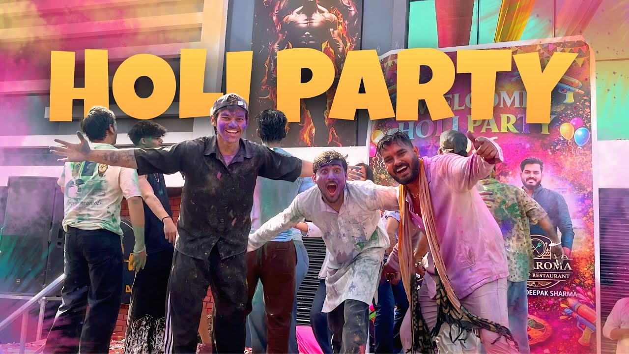HOLI PARTY MAI KIYE MAZE 😃