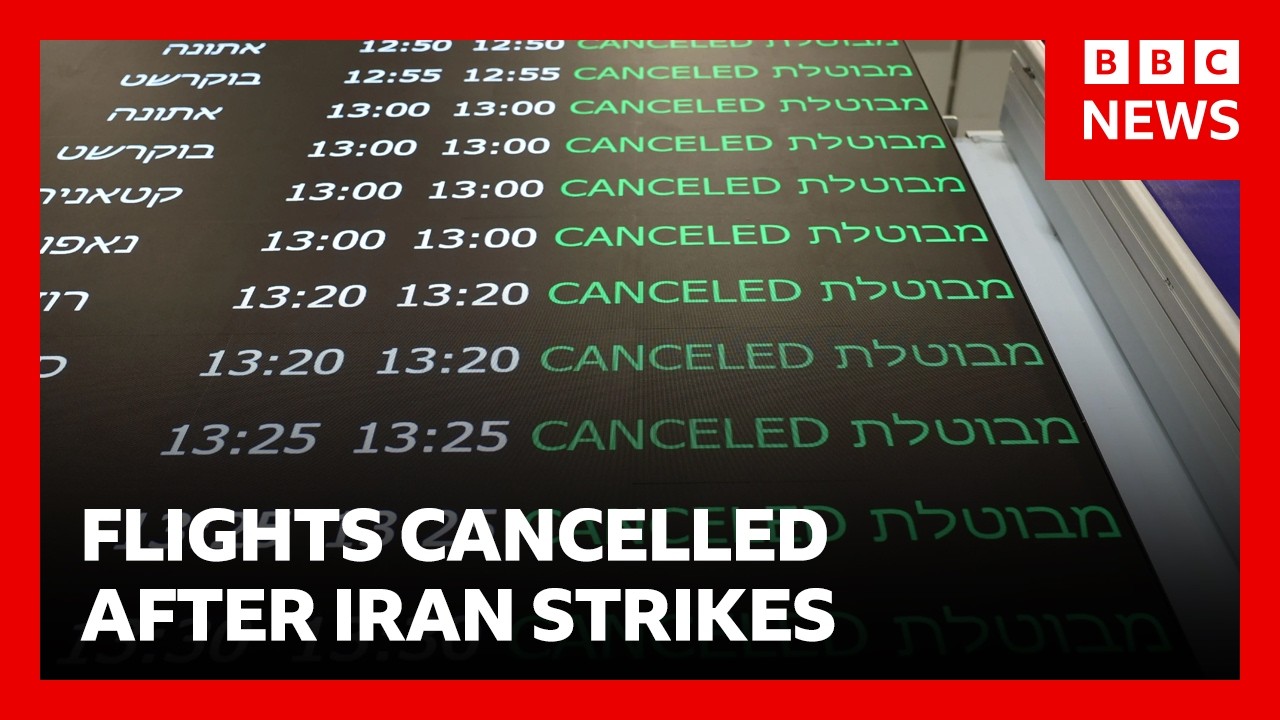 Airlines halt flights to Middle East after Iran strikes | BBC News
