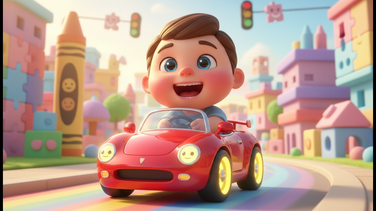 Bé Tập Lái Ô Tô 🚗 | Nhạc Thiếu Nhi Vui Nhộn | Bài Hát Lái Xe Đồ Chơi Cho Bé | Hoạt Hình Mới