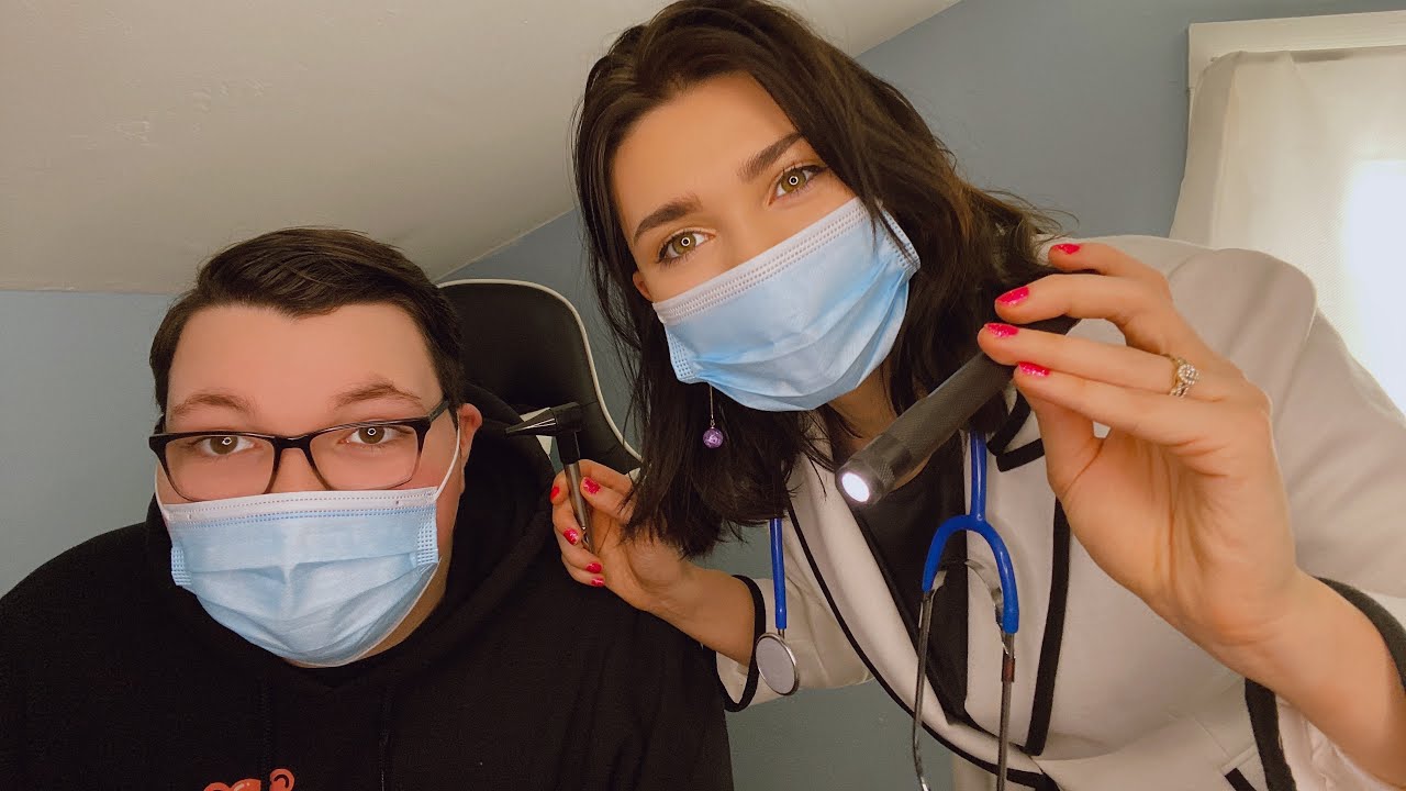 Performing a Cranial Nerve Exam on Patient ASMR
