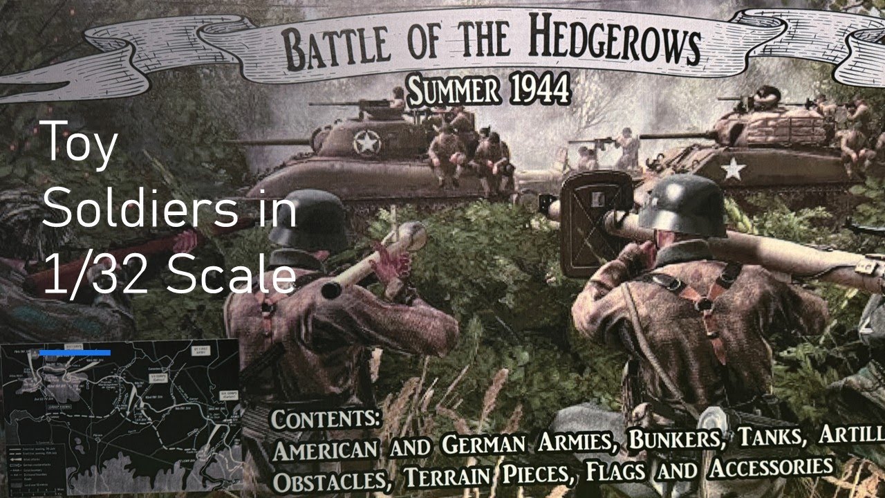 Battle of the Hedgerows CUSTOM boxed playset in 1/32 scale