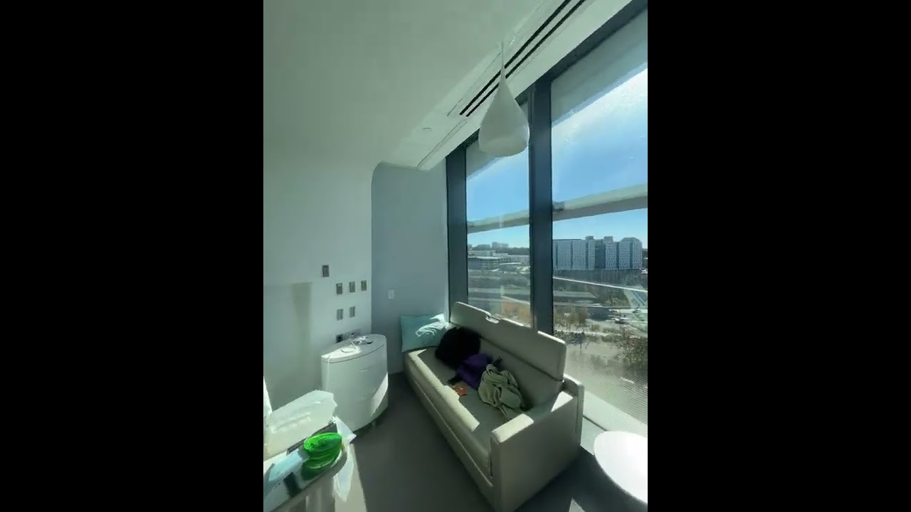 Snazzy new hospital room at UCSD Jacobs Medical Center!