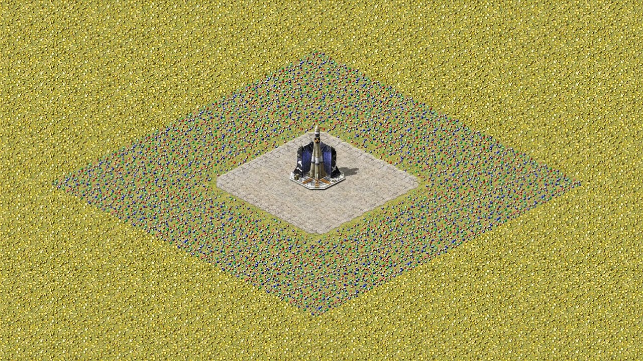 Yuri's Revenge Red Alert 2 Nuclear Silo Middle Map Super Extra Hard AI