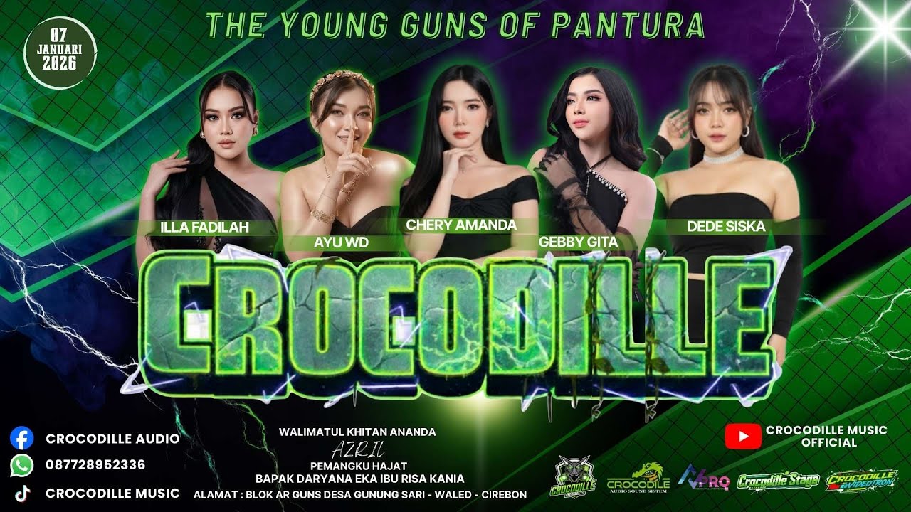 🔴 LIVE CROCODILLE MUSIC ENTERTAINMENT | BLOK AR GUNS DS. GUNUNGSARI - WALED - CIREBON | 06 JAN 2026