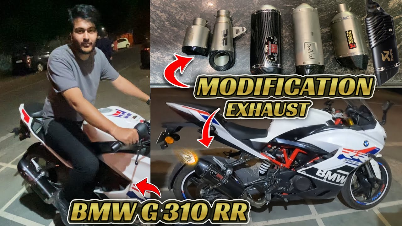 BMW G 310 RR MODIFICATION | Exhaust Change | Loudest 310 RR 😱