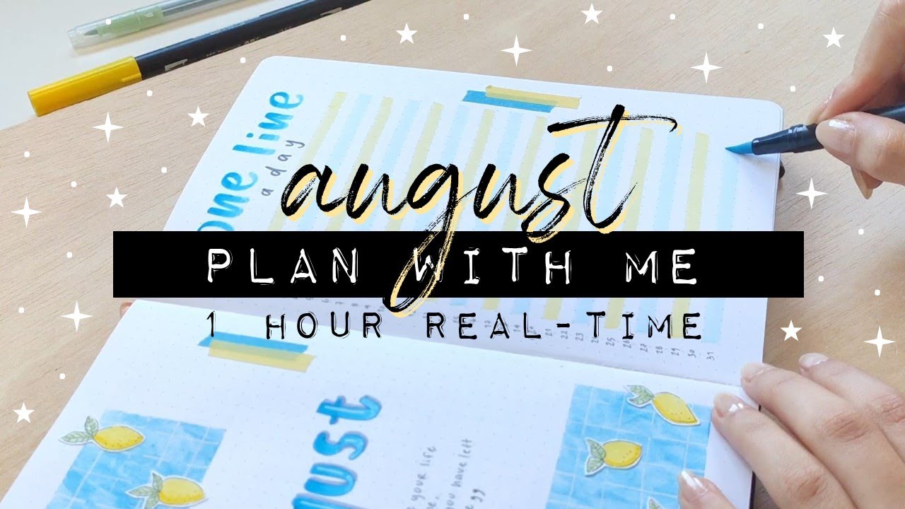 REAL TIME PLAN WITH ME | August 2020 | Bullet Journal Setup