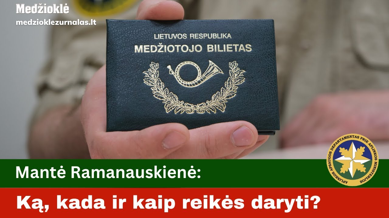 Pareigūnai aiškina. Elektroninis medžiotojo bilietas ir saugaus elgesio žinių patikrinimai