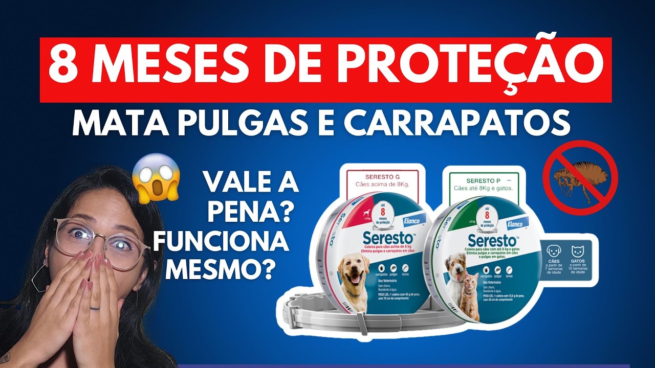 A VERDADE sobre a COLEIRA SERESTO | Antipulgas e carrapatos - GATO e CACHORRO 