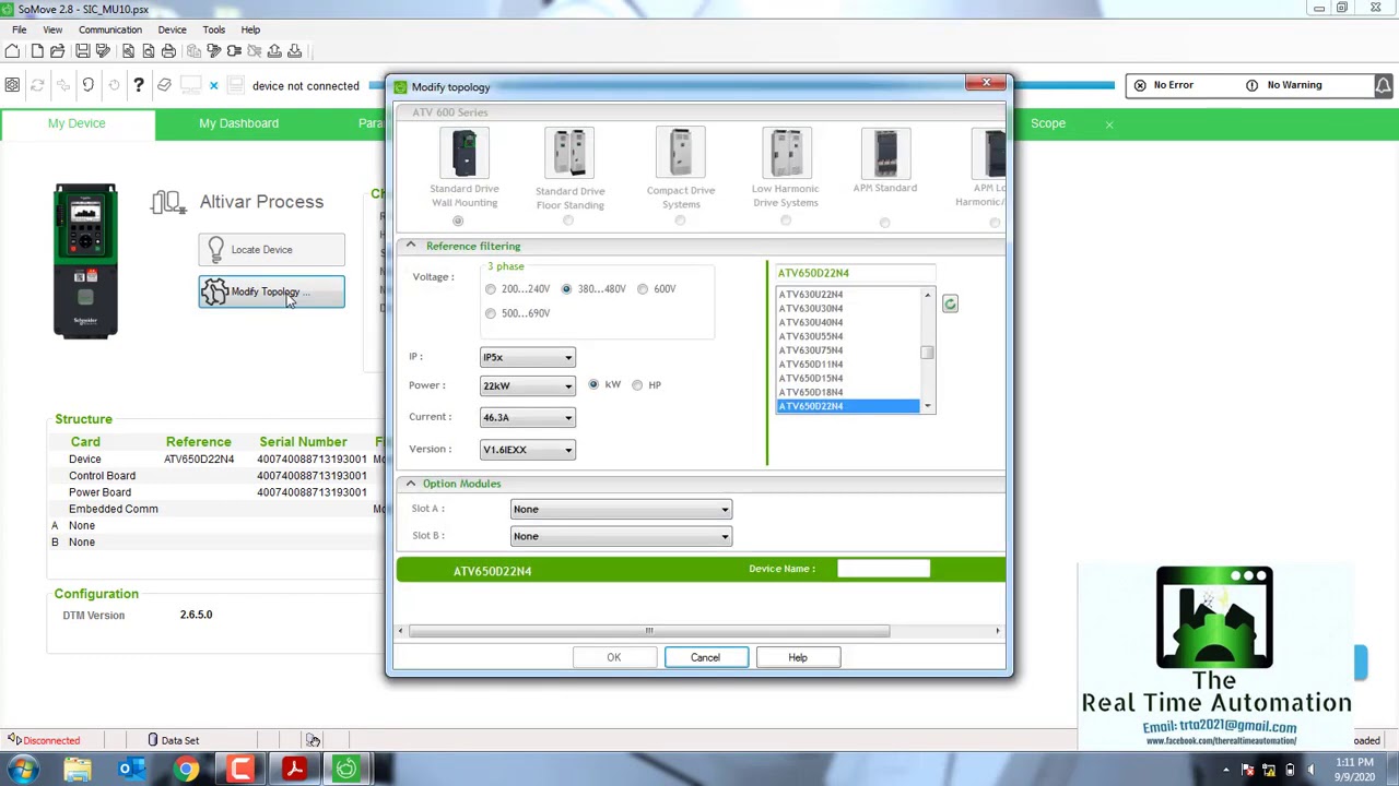 Schneider VFD Drive Upload Program by SO MOVE (MODBUS TCP IP)