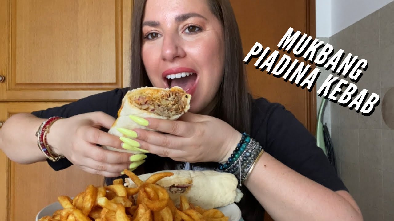 MUKBANG PIADINA KEBAB *ESAGERATOOO* • FALAFEL e BAKLAVA