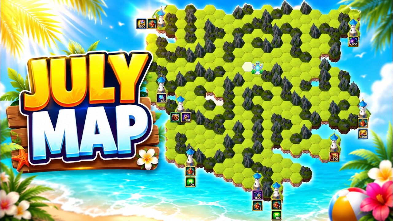 Best Route for the New Hero Wars July Map