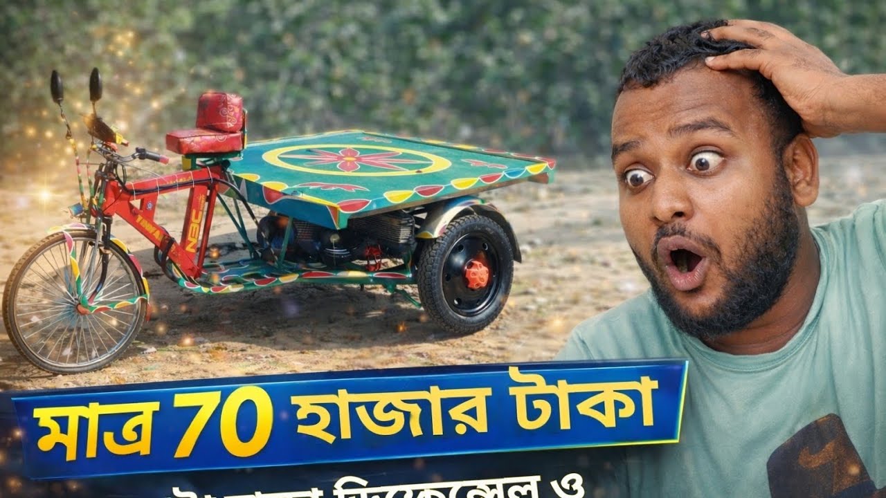মাত্র ৭০ হাজার টাকায় ডিফেন্সিয়াল  👉 ১৫০০W ডাটাইল মোটরের পাওয়ারফুল ইলেকট্রিক ভ্যান! 😱
