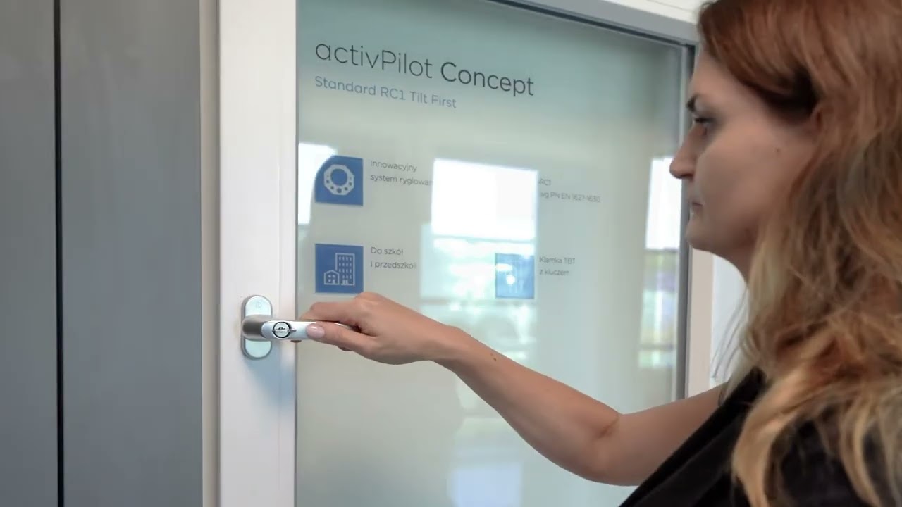 Okucie activPilot w wersji Tilt First (uchył przed otwarciem)