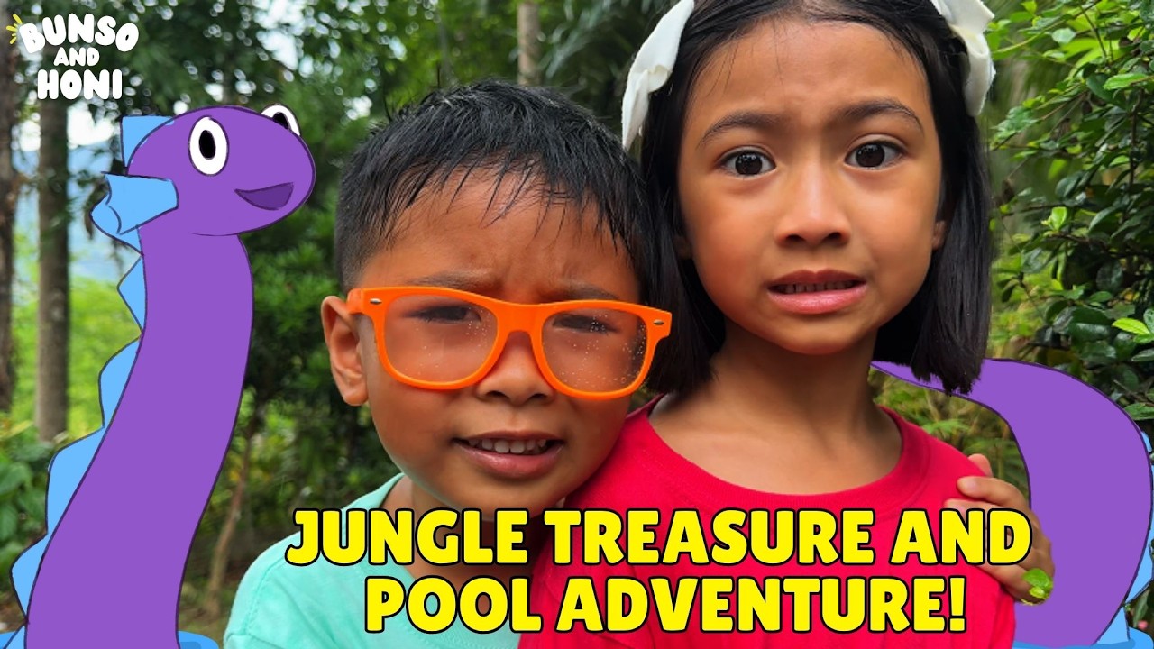Fun 50 minute Jungle Treasure & Pool Adventure with Bunso & Honi! | Educational Play for Kids